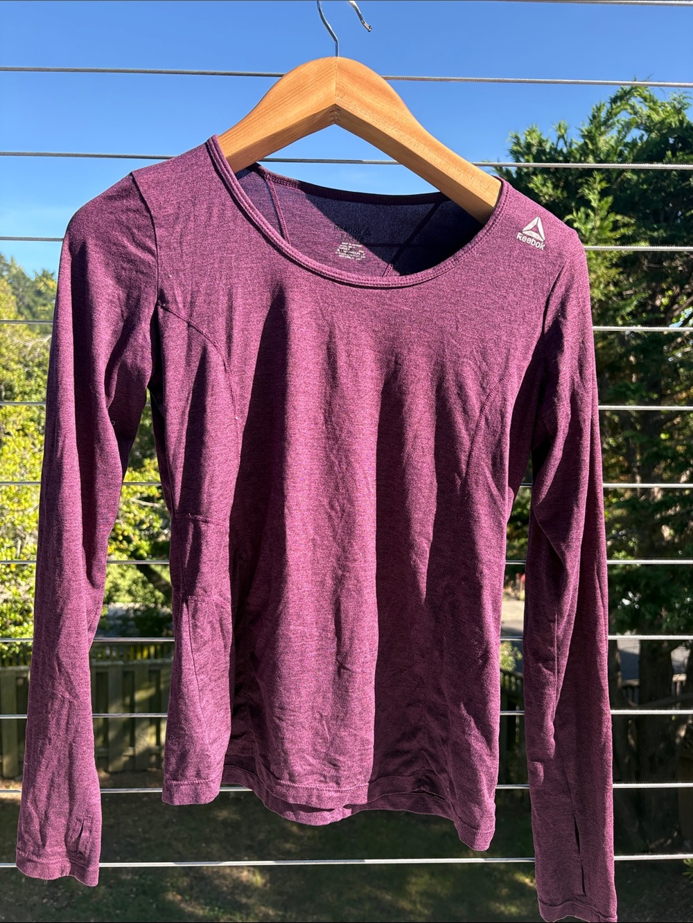 Reebok Women's Long Sleeve Active Tee - Plum Heather